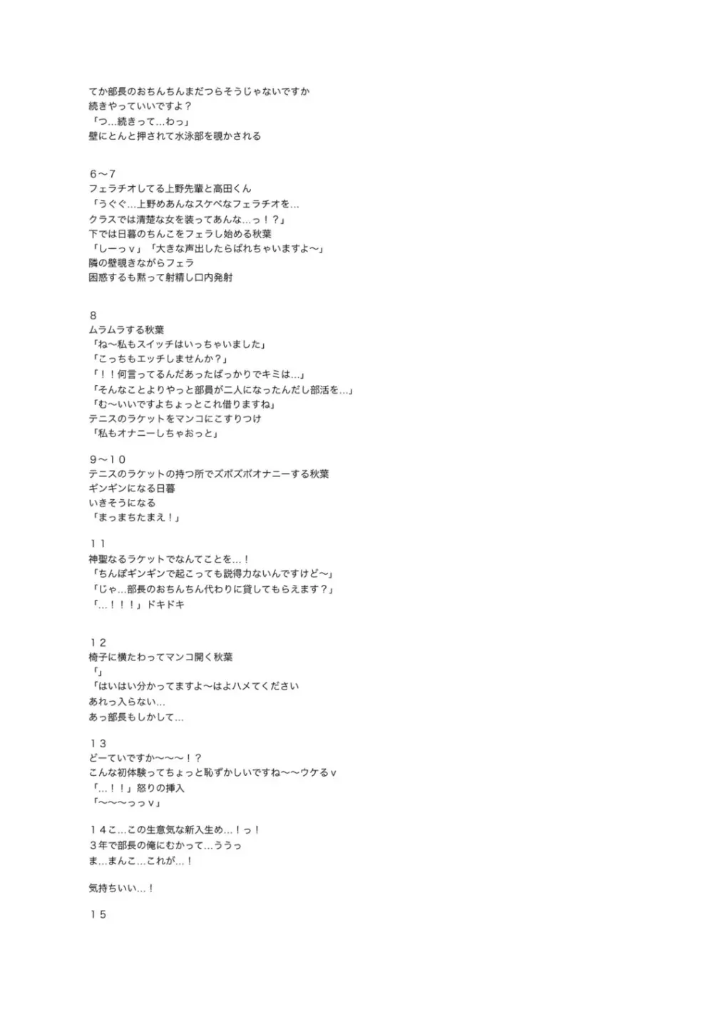 テニス部の後輩秋葉ちゃんは淫乱（チョロ）ビッチ Page.284
