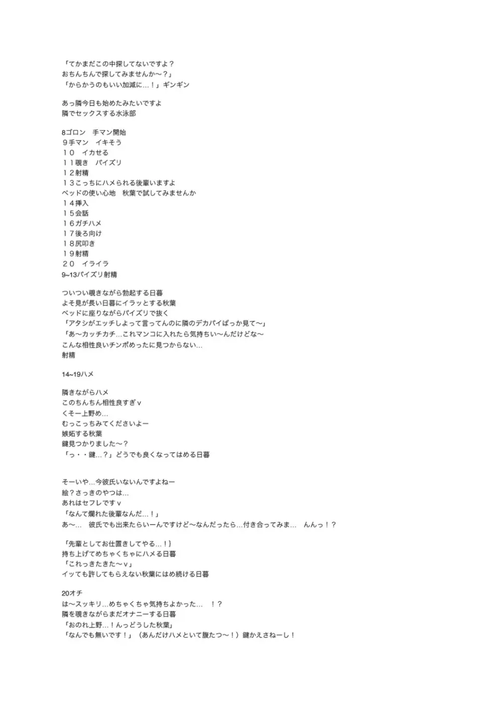 テニス部の後輩秋葉ちゃんは淫乱（チョロ）ビッチ Page.287