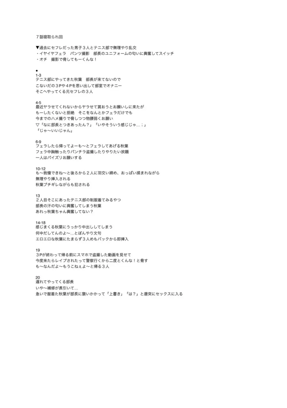テニス部の後輩秋葉ちゃんは淫乱（チョロ）ビッチ Page.293