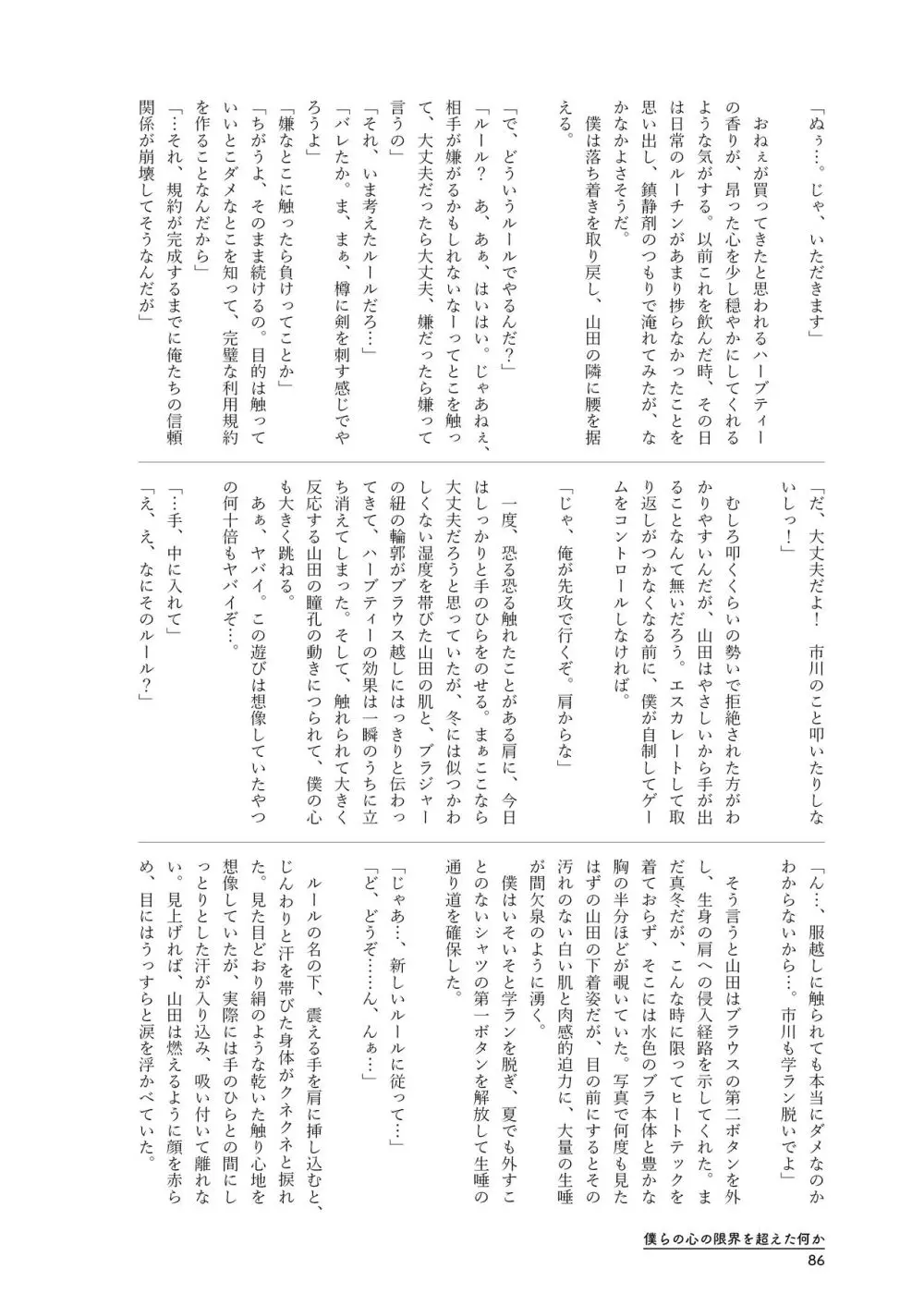 僕らの心の限界を超えた何か Page.86