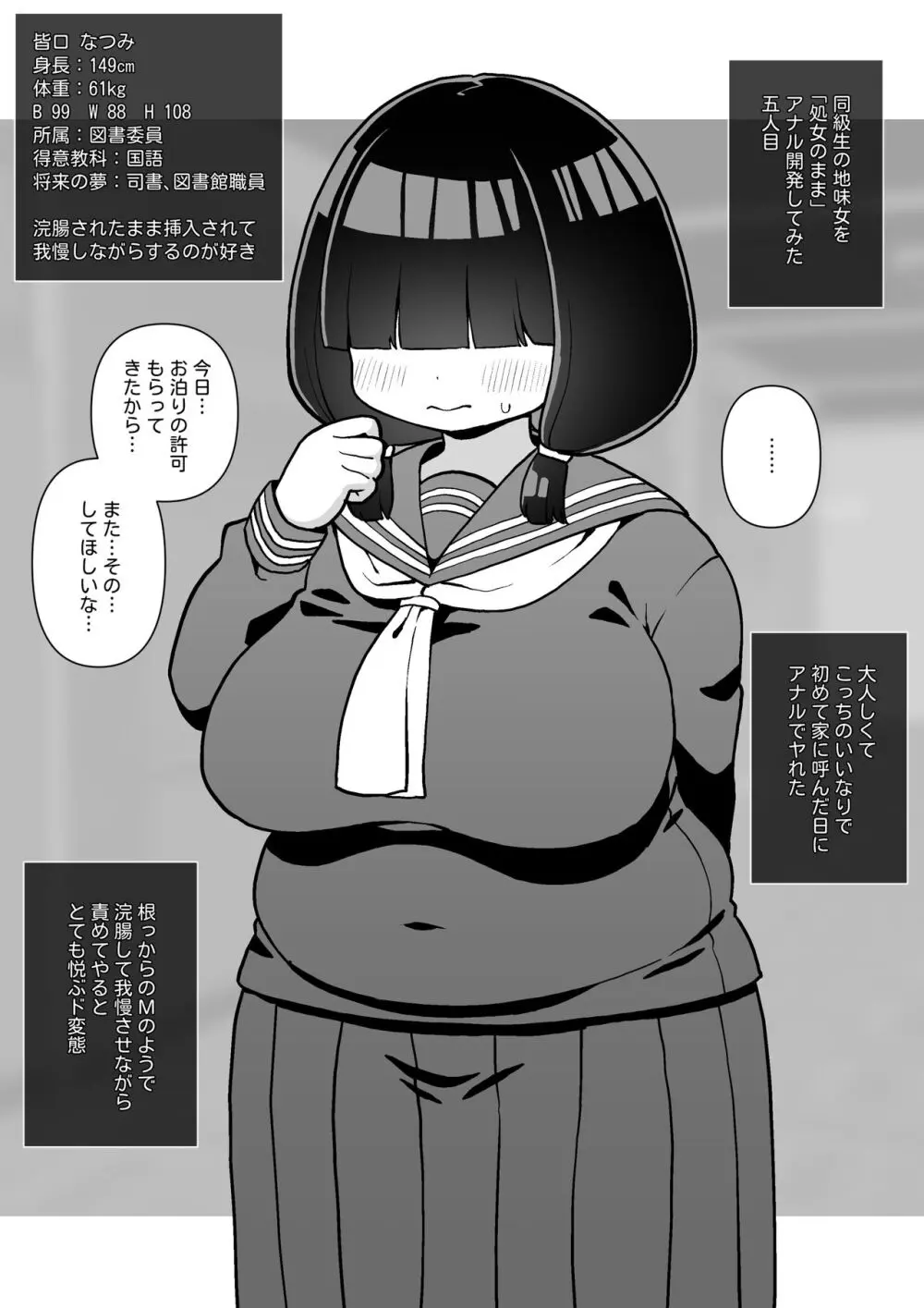 モブ顔同級生を処女のままアナル開発した話 Page.26