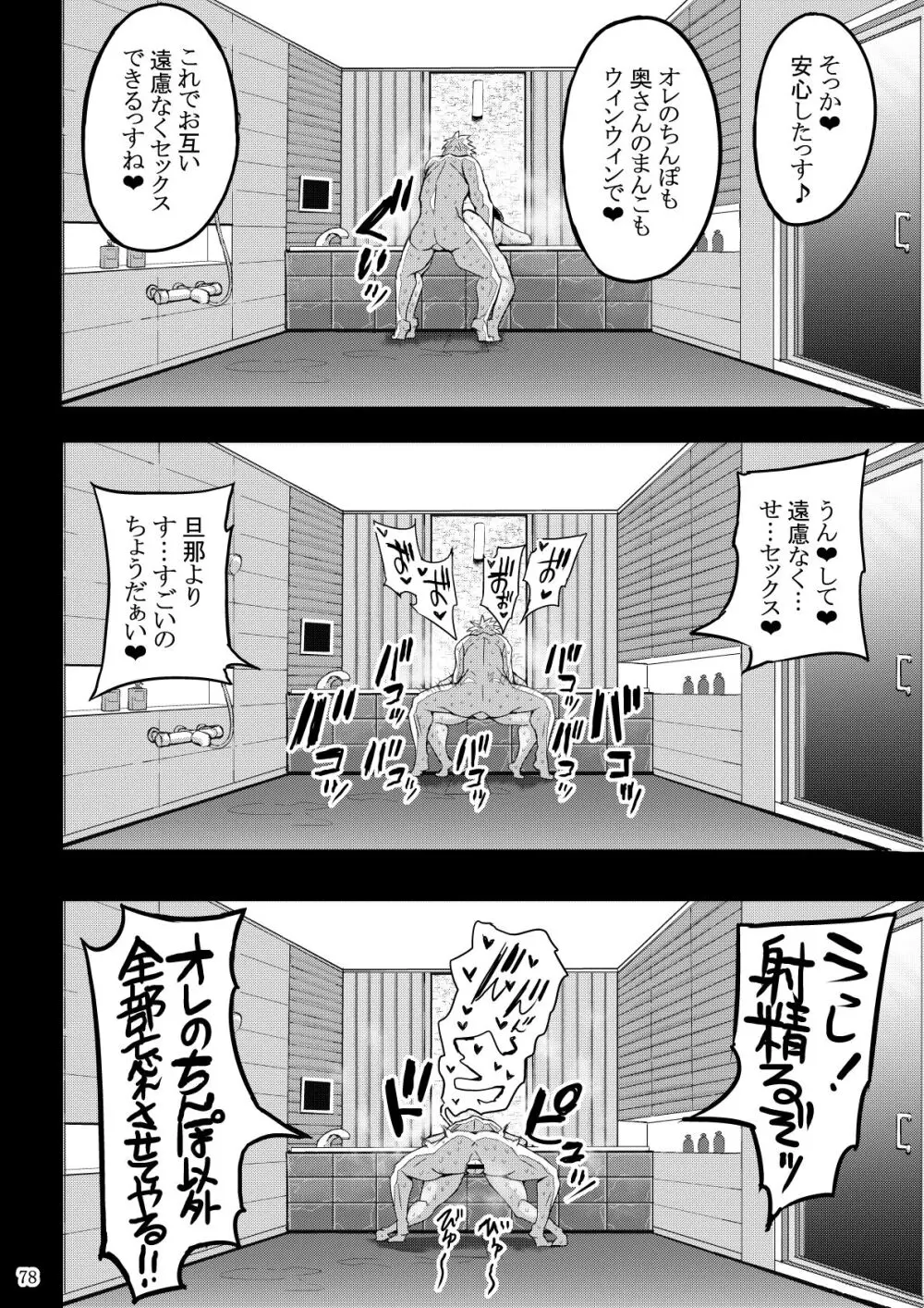 欲求不満が溜まって他の男のち〇ぽケースになってしまった奥さん Page.79