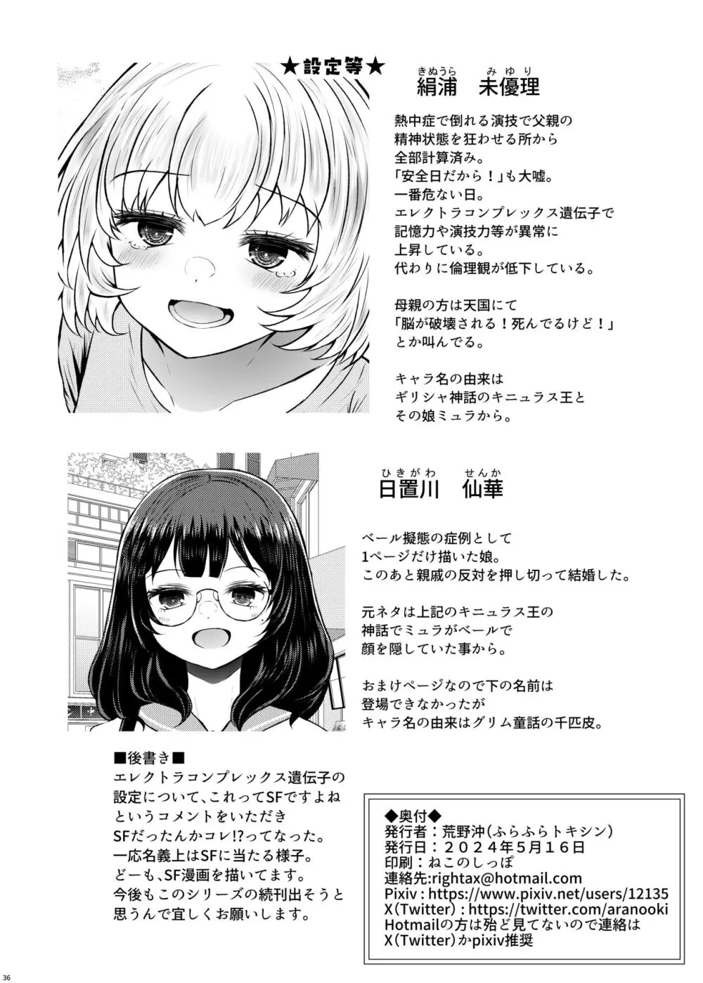 遺伝性疾患のリスクが無いなら実父と子作りしてもいいよね♥3 Page.36