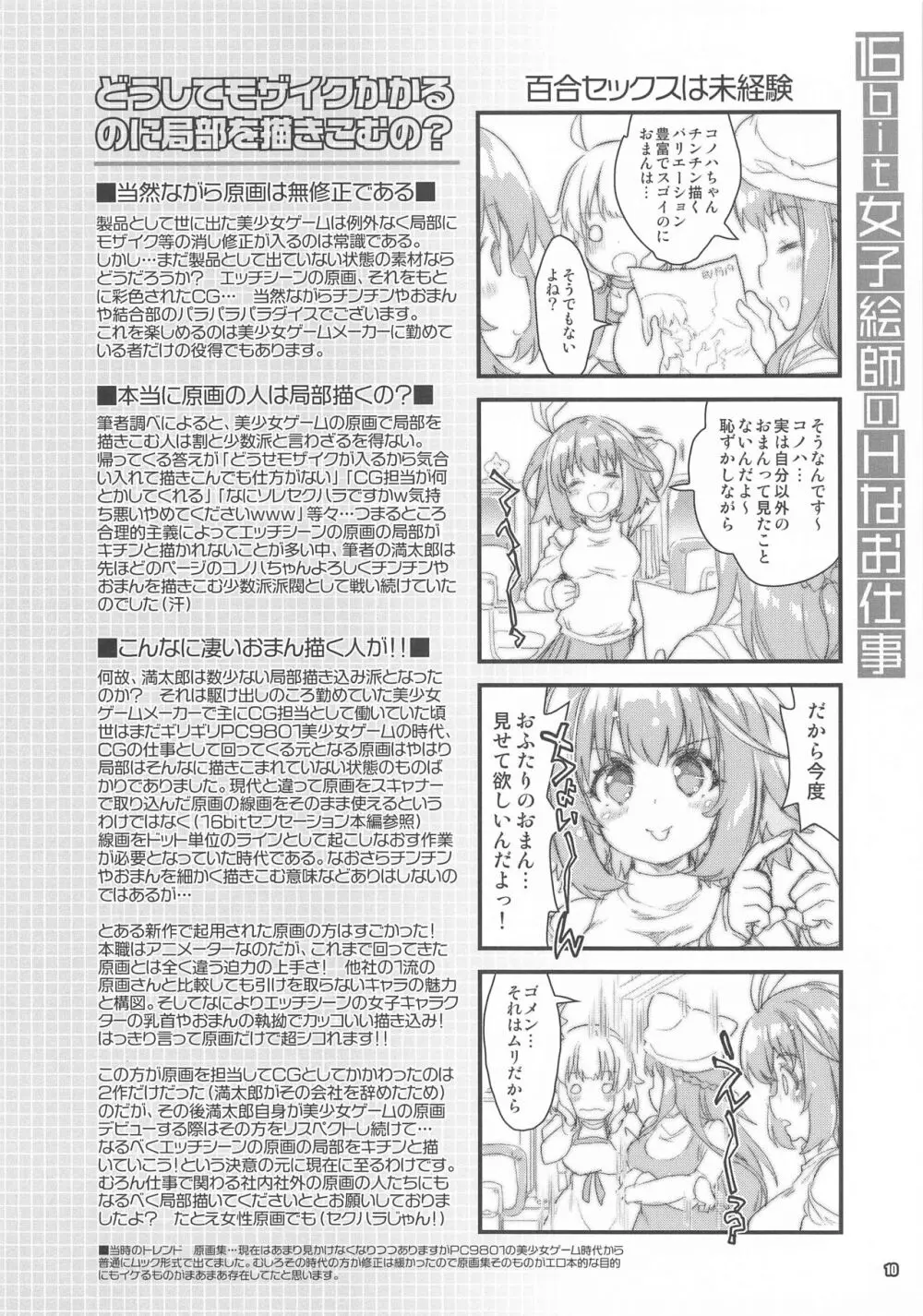 16bit女子絵師のHなお仕事 Page.9