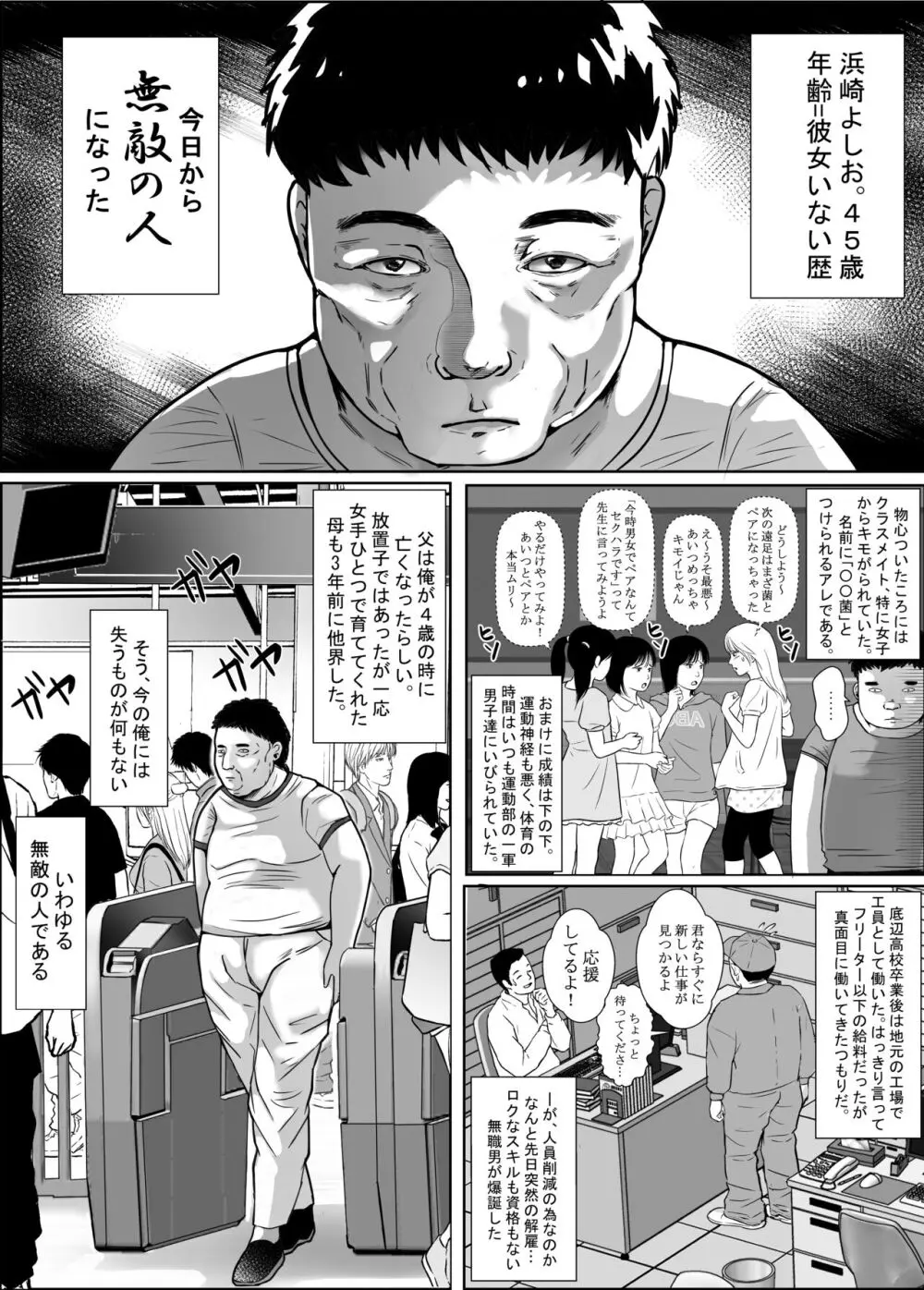 超美人Jkが汚いおっさんに痴漢されてアナルまで犯される話 Page.2