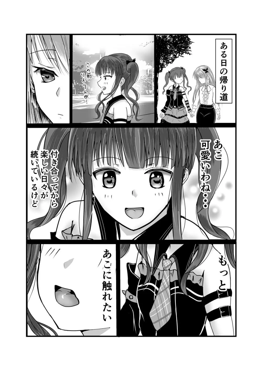 【ガールズバンドのボーカルとドラマーがいちゃいちゃする本（砂糖と塩）】（Digital） Page.3