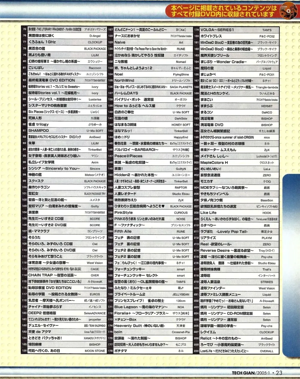 TECH GIAN 2005年1月号 Page.21