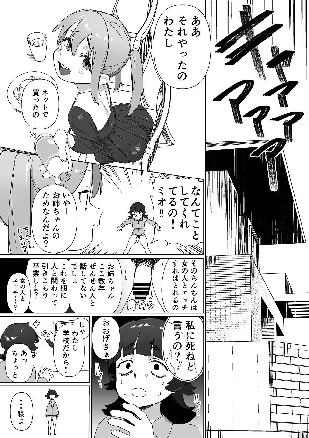 引きこもりの姉にちんちんが生えたら Page.4