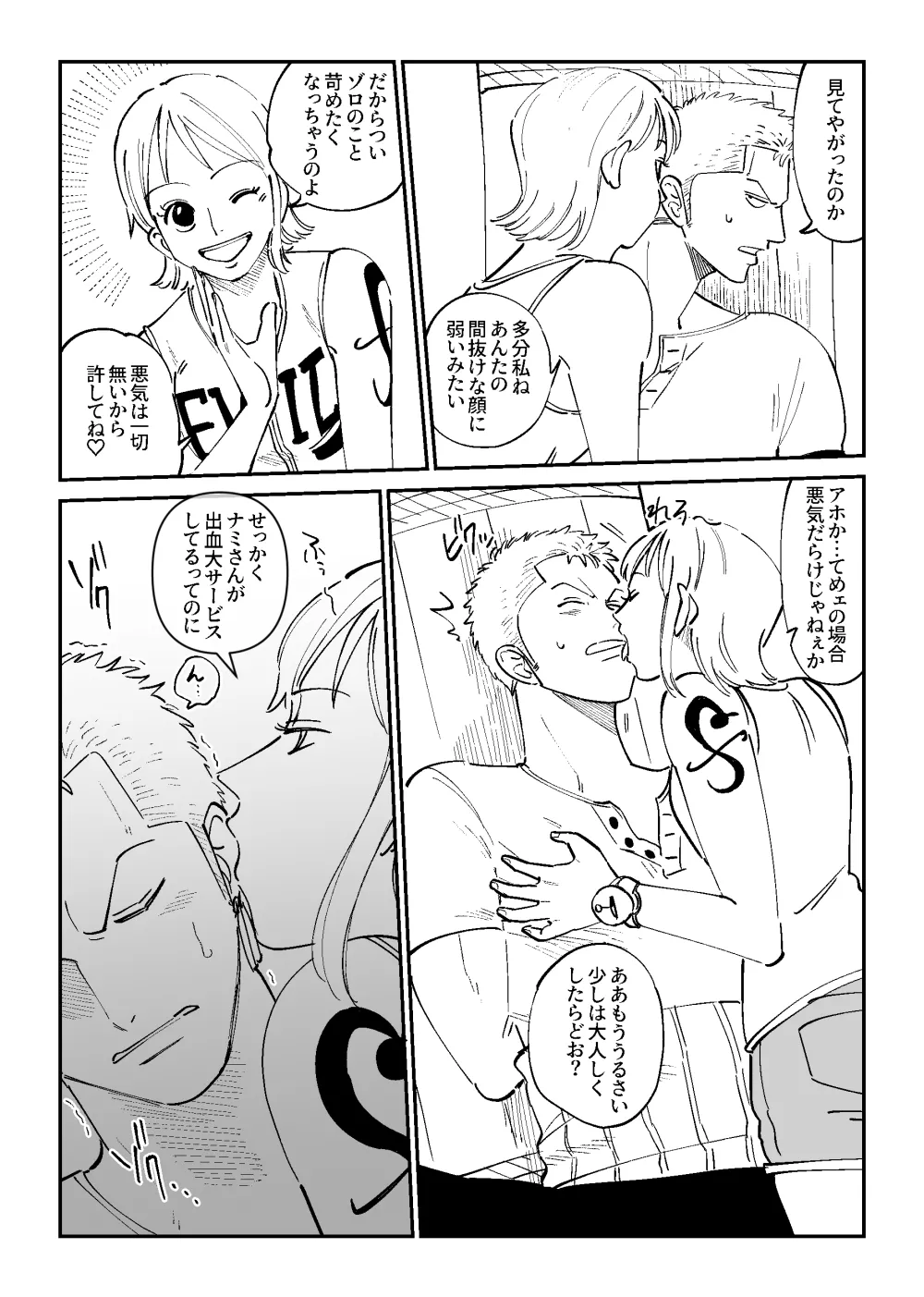 【R18】ゾロナミゾロ漫画 Page.9