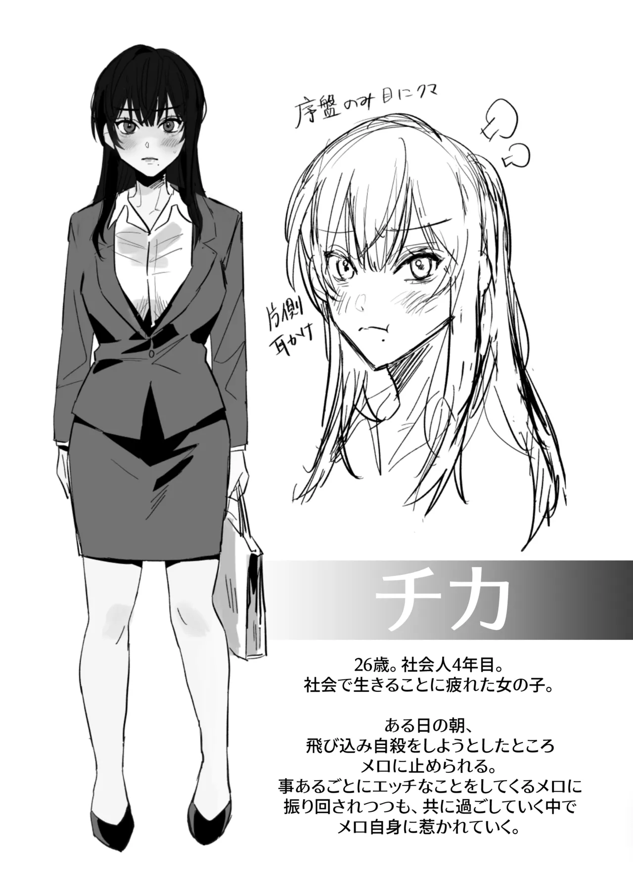 チカちゃんはきょうも死にたい~電波系お兄さん×死にたがりOLの共同性活~ Page.57