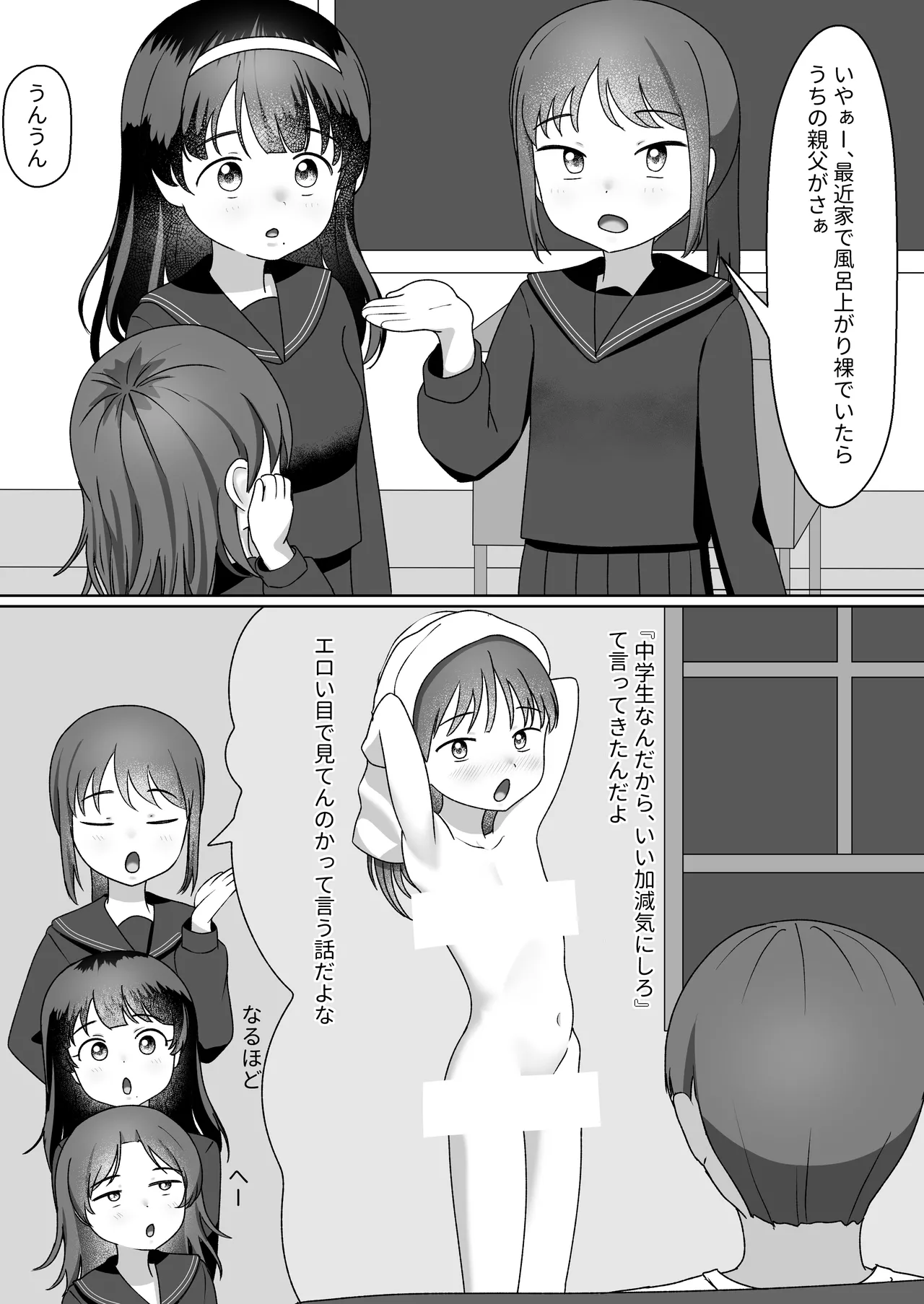 お風呂上がりははだかのこ Page.1