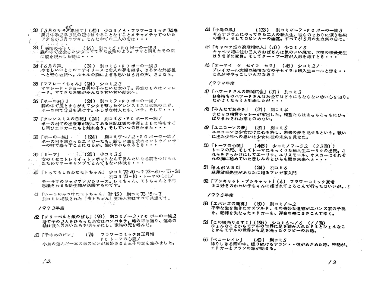 MAXIMUM VOL.4 萩尾望都特集 / ダイナビジョン『11月のギムナジウム』上映会パンフレット Page.8