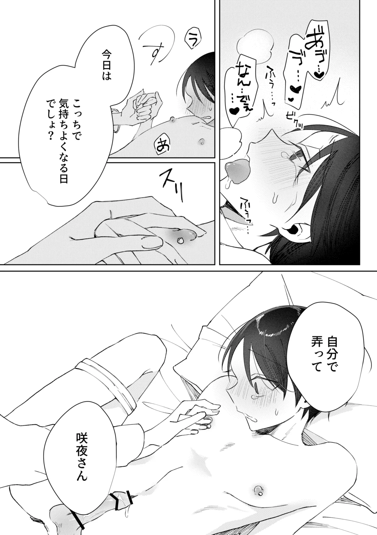 乳首ピアスが安定したので乳首責め Page.37