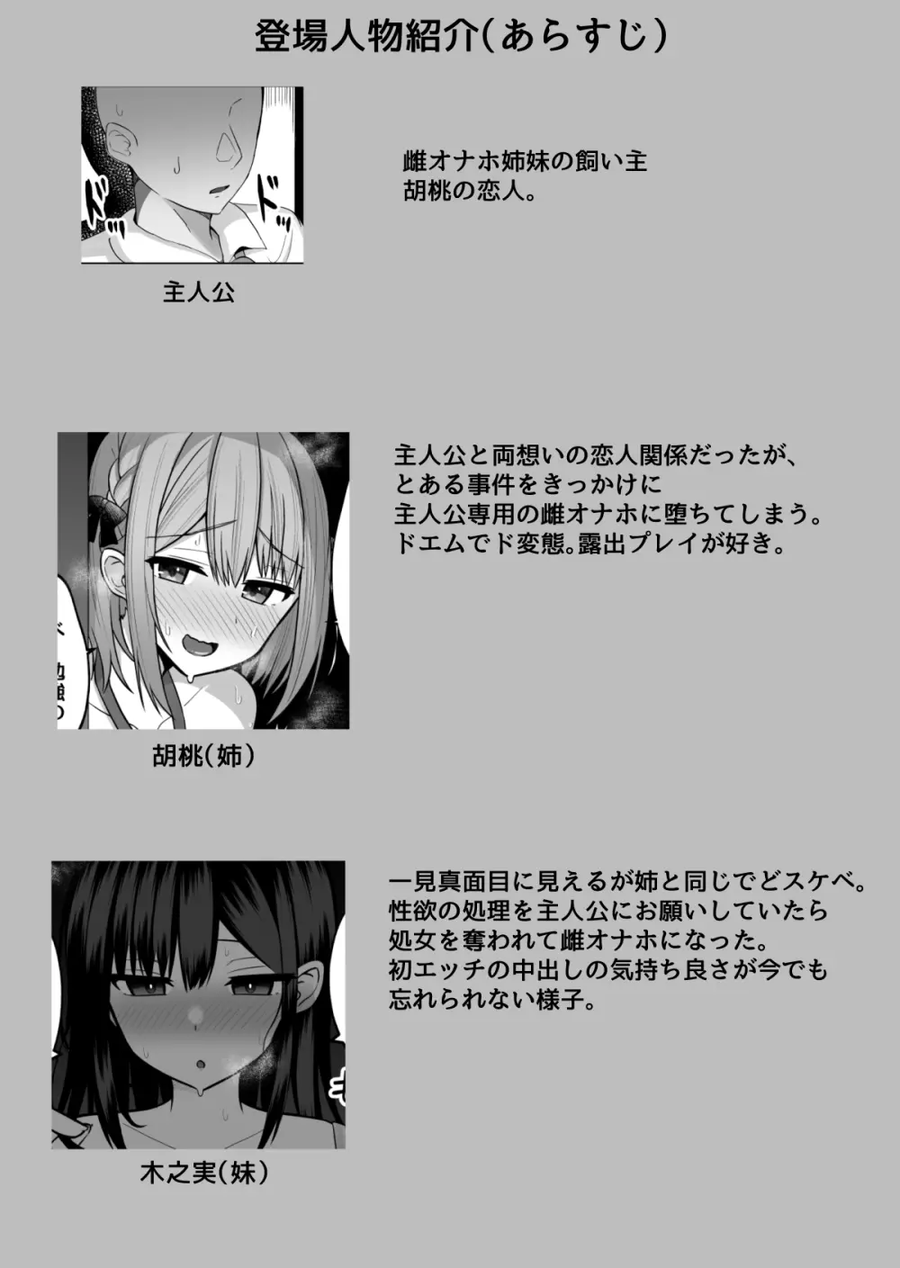巨乳雌オナホの躾け方〜敏感体質のどすけべ巨乳姉妹とイキ我慢トレーニング Page.3
