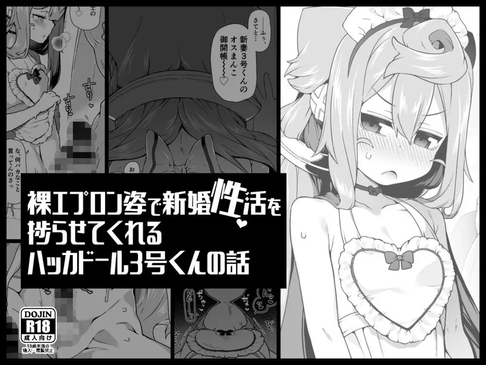 裸エプロン姿で新婚性活を捗らせてくれるハッカド○ル3号くんの話 Page.1