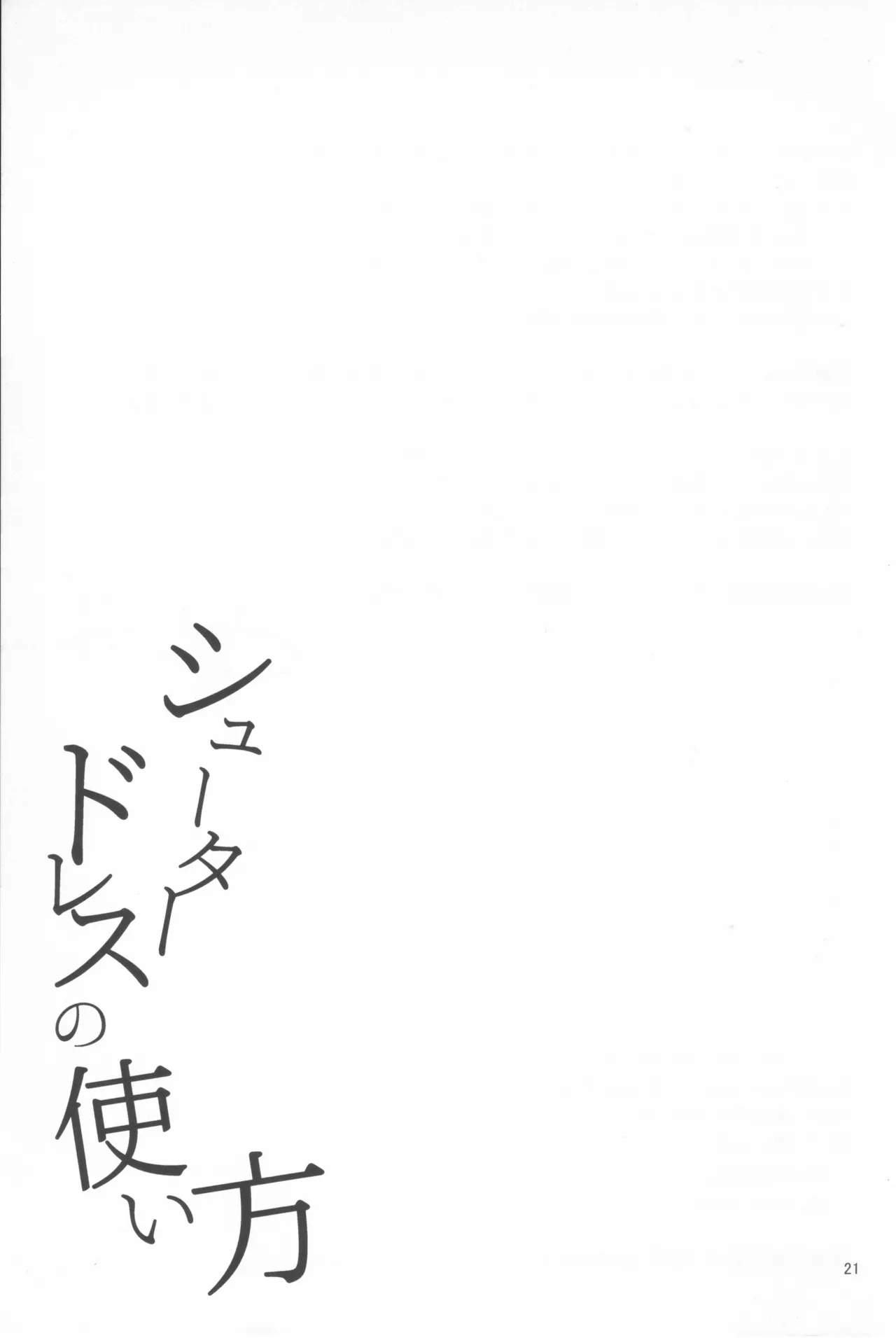 シュータードレスの使い方 Page.20