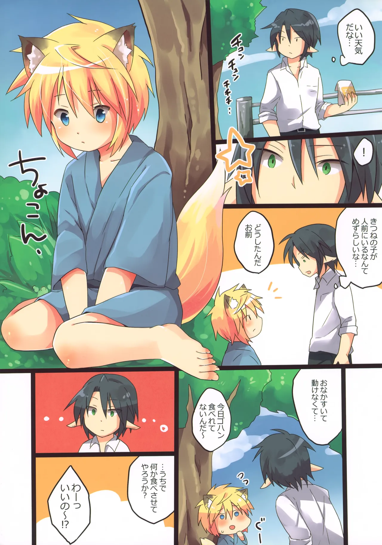 初!こぎつね♂ひろいました。 Page.2