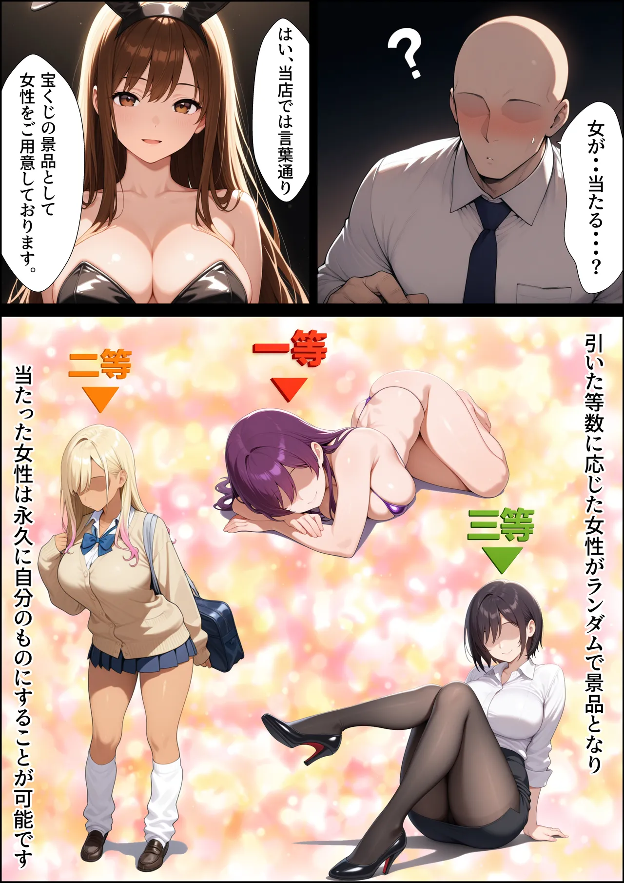一獲千女〜女が当たる宝くじで一等を当てた男〜【美人ギャル親子編】 Page.11