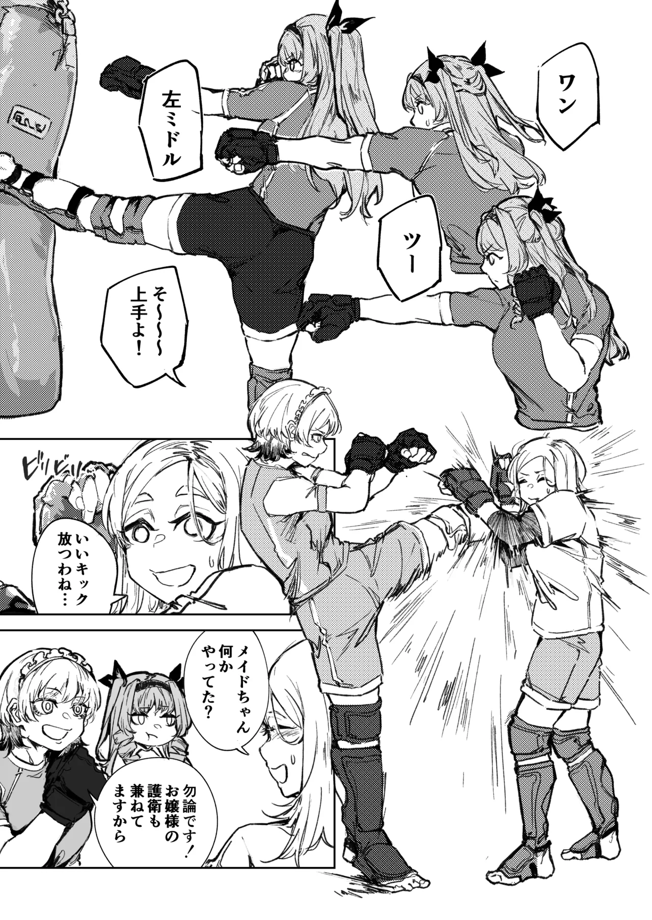 格闘ゲーム無敗のお嬢様が総合格闘技に出会う話 Page.10