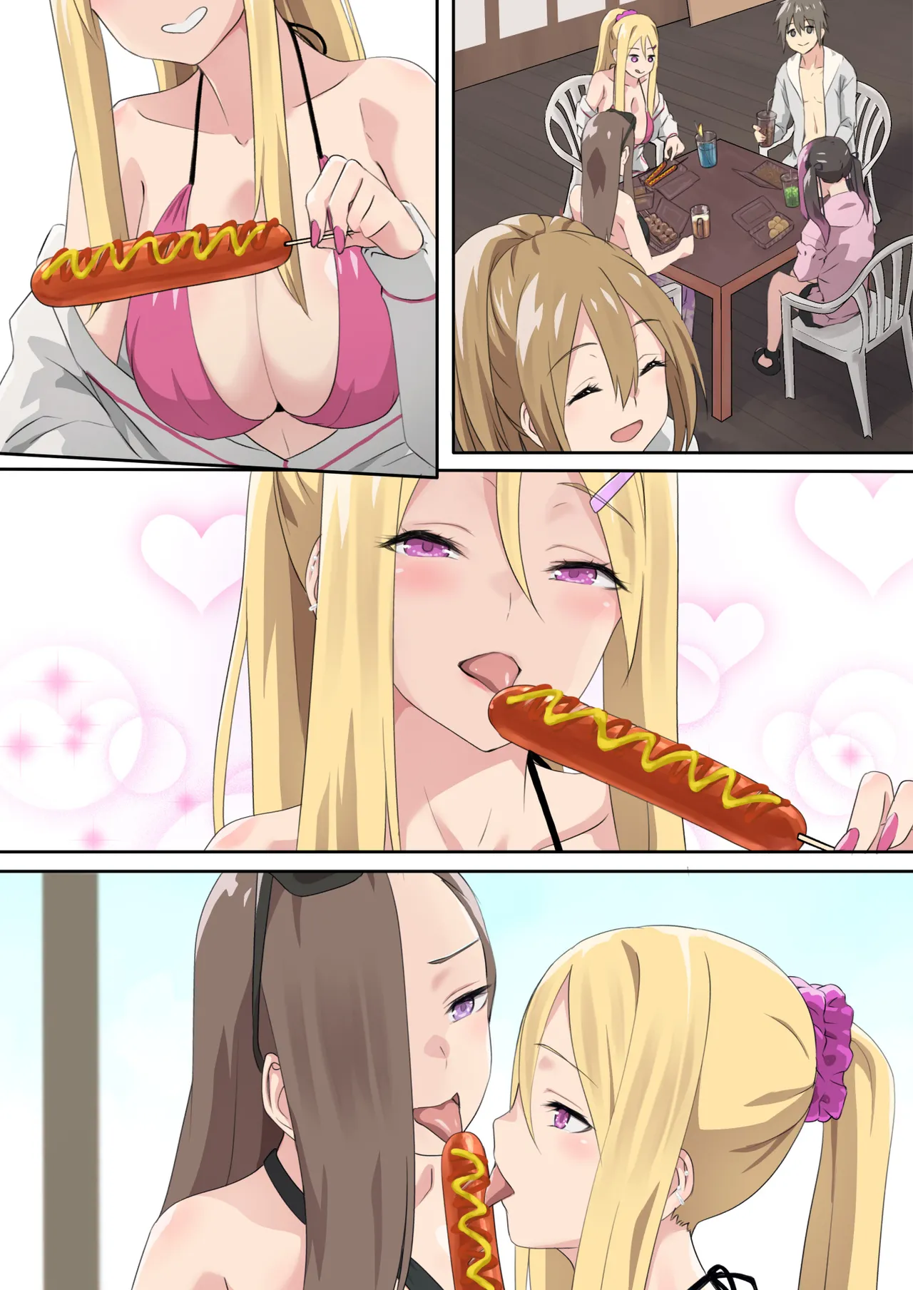 ぎゃるキャンv~ヤリサーの美女3人とエロ目的で海へ行く話~ Page.100