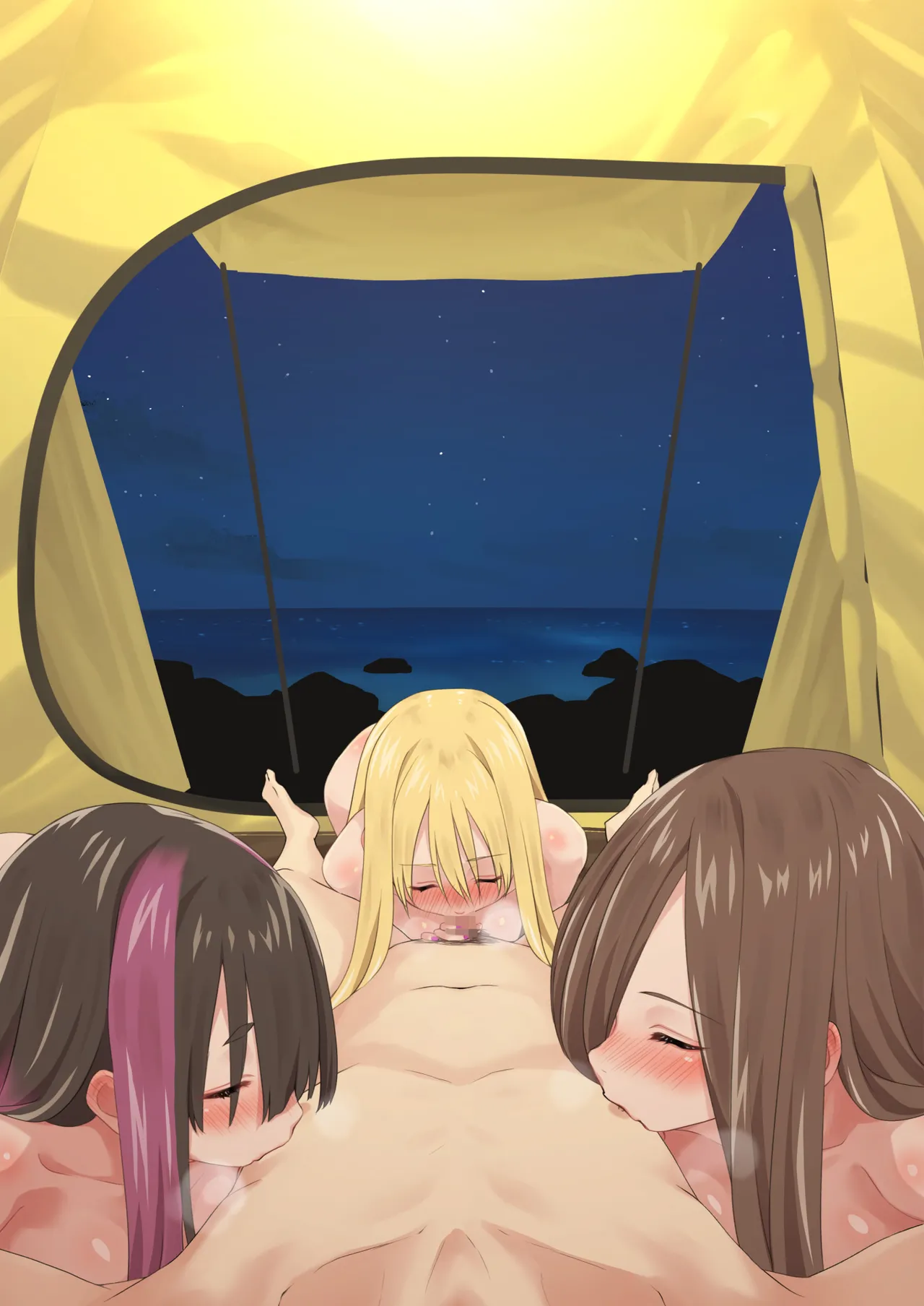 ぎゃるキャンv~ヤリサーの美女3人とエロ目的で海へ行く話~ Page.133