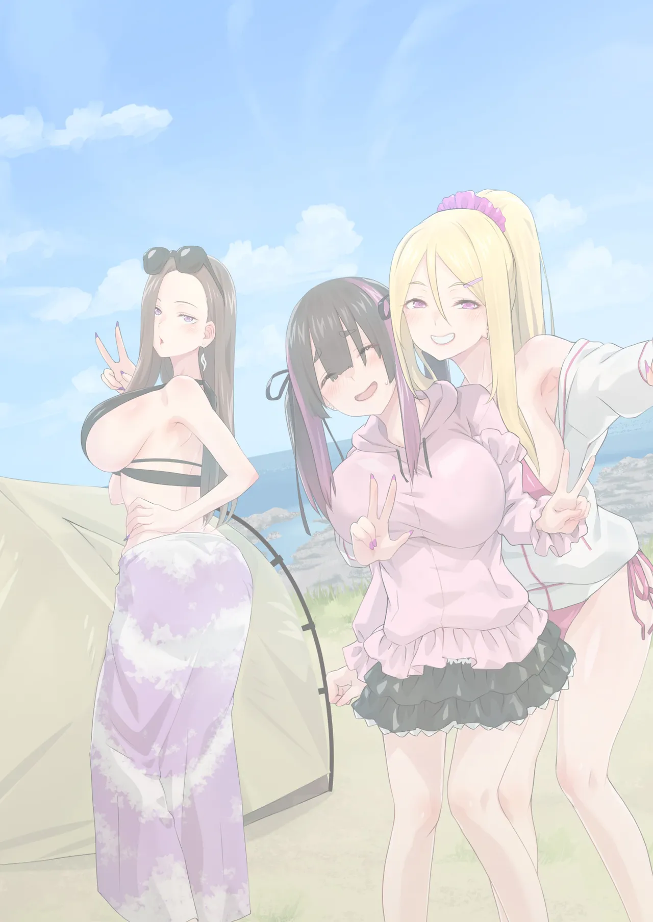 ぎゃるキャンv~ヤリサーの美女3人とエロ目的で海へ行く話~ Page.161