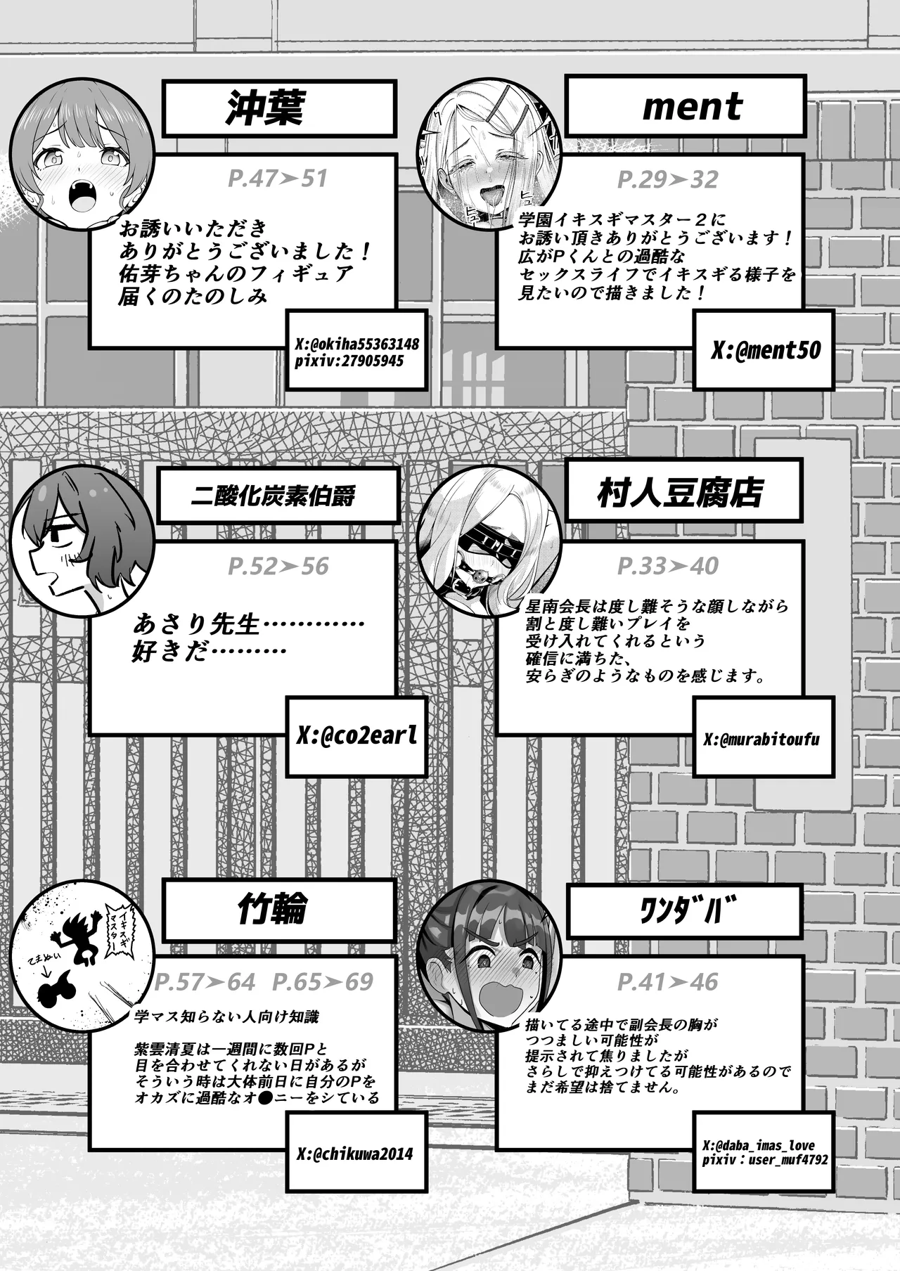 学マスドスケベ合同誌『学園イキスギマスター 2』 Page.71