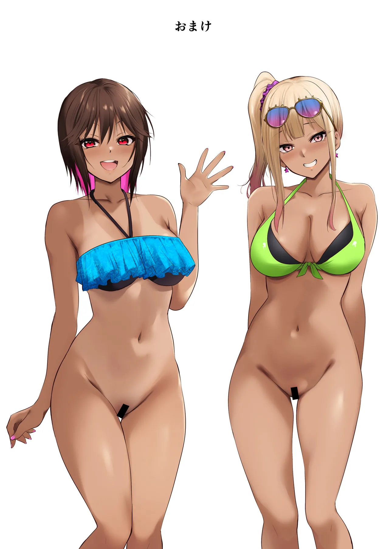 海の家でバイトしてたら黒ギャル同級生に逆ナンされて汗だく童貞卒業した夏の日 Page.33